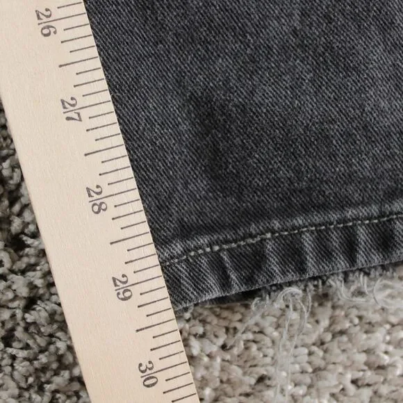 Levis 505 Vintage Y2K Mens 38x30 Black Straight Leg Jeans - Picture 5 of 12